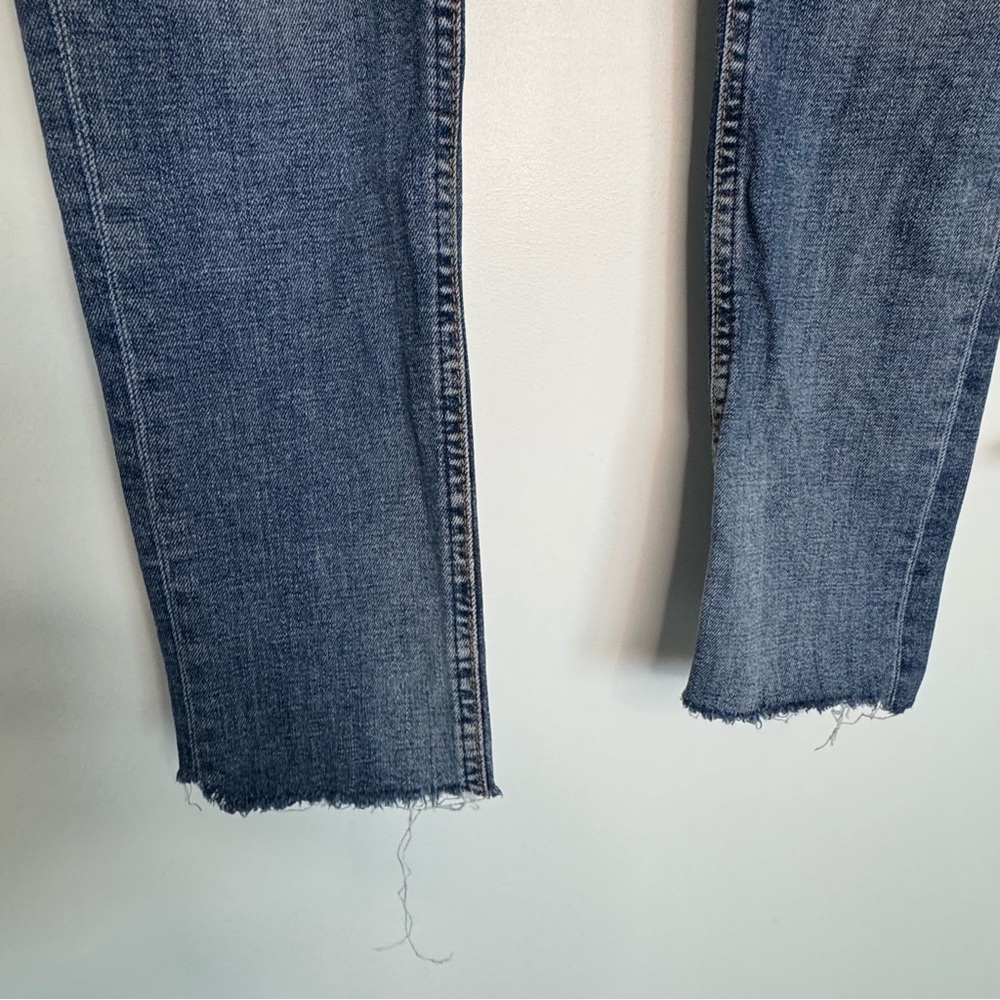 Size 28 Length 34 Nudie Jeans Women’s Faded Blue Denim Ripped Skinny Jeans - Picture 8 of 16